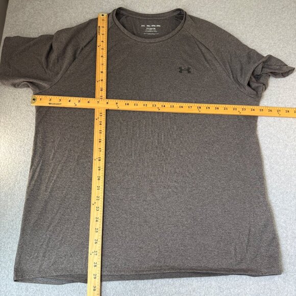 Under Armour Mens The Tech Tee Shirt T-Shirt Athletic Charcoal Gray Size XXL - Picture 10 of 12
